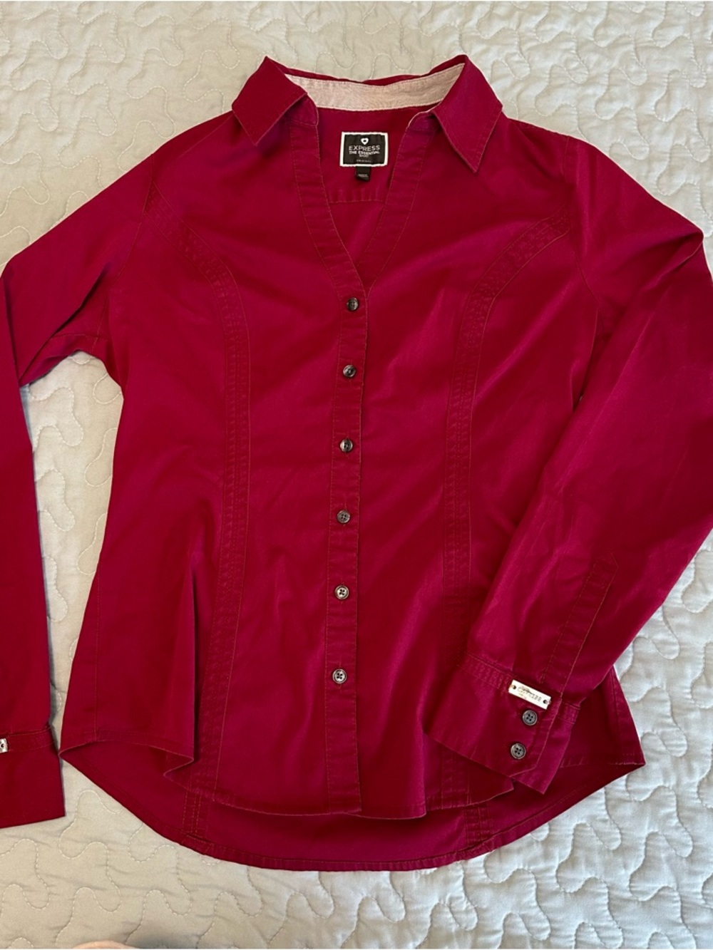 Vintage Express Red Women’s Button-Down